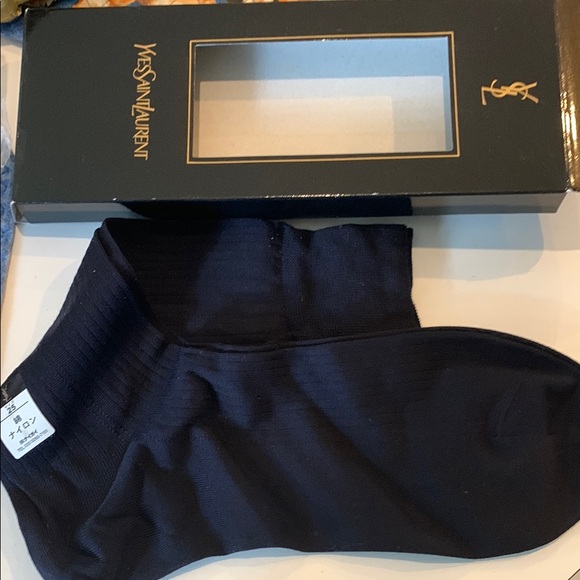 Yves Saint Laurent Black Dress Socks
